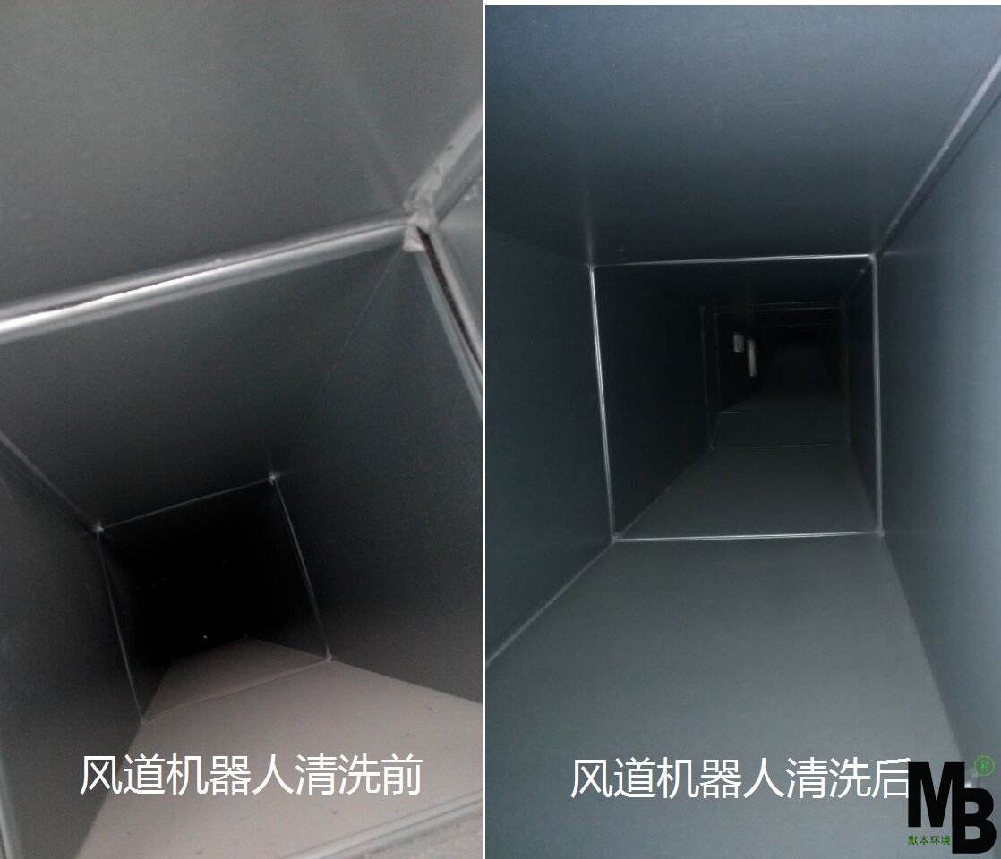风道清洗对比